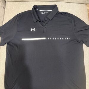 Under Armour Men's Polo Shirt in Black and White